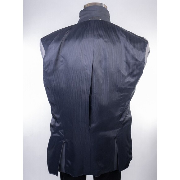 BOSS Hugo Boss Suit Jacket Sport Coat Blazer Sz 40L Striped Gray Wool 2-Button - Picture 12 of 14